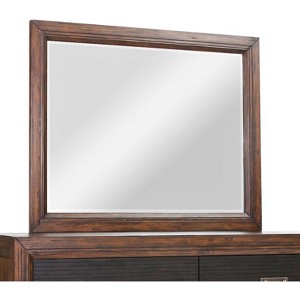 Landscape Mirror, No Assembly Required, Rustic Buckeye Finish - 1 of 1