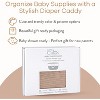 Large Portable Baby Diaper Caddy Organizer Nursery Storage Bin and Car Travel Basket by Comfy Cubs - 4 of 4