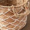 Cesicia Round Water Hyacinth Woven Basket with Handles - 18" x 18" x 12.2" - Natural Brown - For , Towels, Toys - 3 of 4