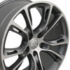 OE Wheels LLC JP16-20085-5500-42MG Gunmetal Machined Wheel Painted (20 x 8.5 inches /5 x 127 mm, 42 mm Offset) - 2 of 3