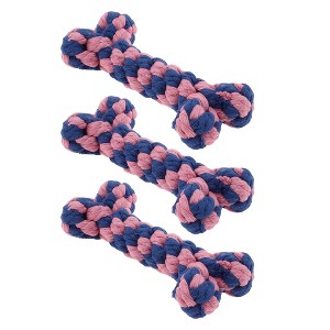 Unique Bargains Bone Shape Dog Chew Rope - 1 of 4