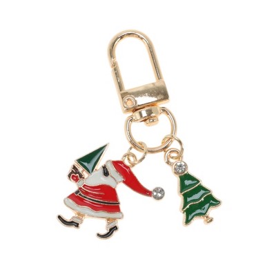 Unique Bargains Christmas Keychain Lobster Clasp Keychain Zinc Alloy 2.17"