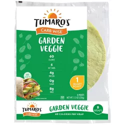 Tumaro's 8" Low Carb Garden Veggie Tortillas - 11.2oz/8ct