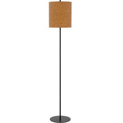 Cal Lighting 100W metal floor lamp with corks shade