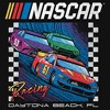 Girls NASCAR Colorful Racing Cars Daytona Beach T Shirt - 2 of 4