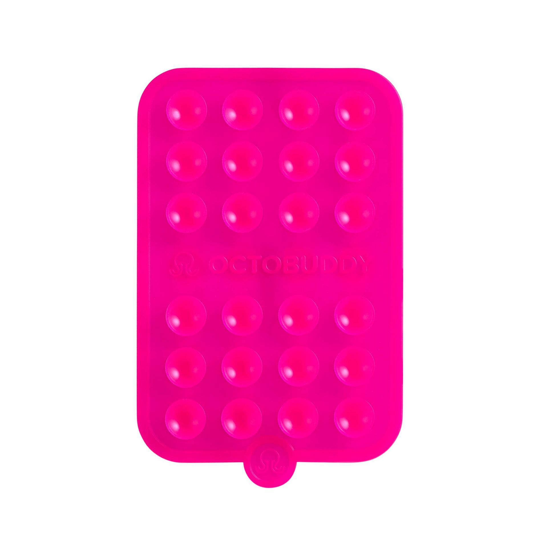 Octobuddy Silicone Suction Cup Phone Case Mount Double-Sided - Hot Pink