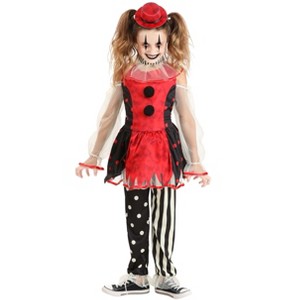 HalloweenCostumes.com Creepy Vintage Clown Kid's Costume | Made by Us Costumes - 1 of 4