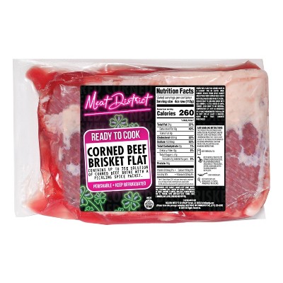 Meat District Murphy&#39;s Corned Beef Brisket Flat - price per lb