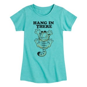 Girls' - Garfield - Hang In There Fitted Short Sleeve Graphic T-Shirt - 1 of 4