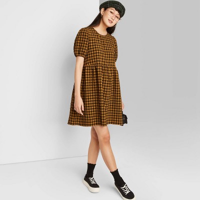 plaid wild fable dress