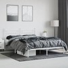 vidaXL Metal Bed Frame with Headboard White 72 in.x83.9 in. California King - 3 of 4