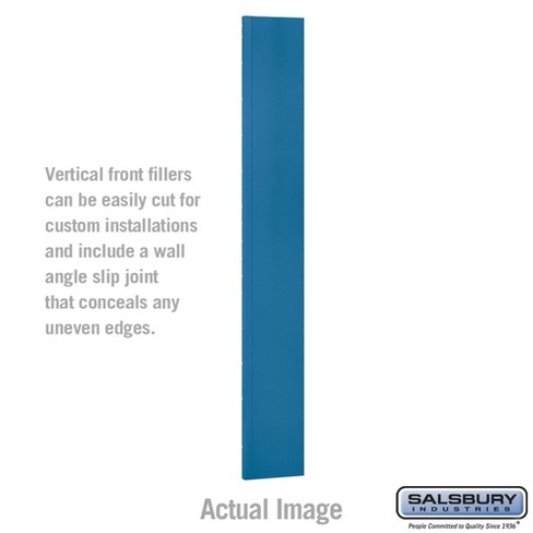 Salsbury Industries Vertical Front Filler Color: Blue, Size: 78" H x 9" W x 1" D - image 1 of 3