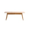 Center table Low Table 100% solid wood Top plate Desk Coffee table Study desk Work from home Easy to assemble with storage shelf - 2 of 4