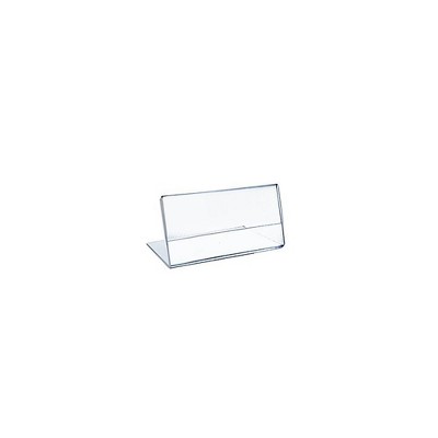 Azar Displays 5.5" X 3.5" 10pk Horizontal L - Shape Sign Holder