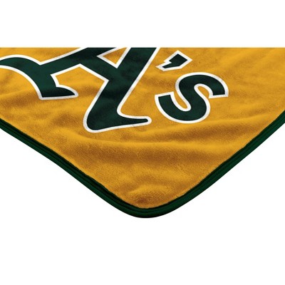 MLB Oakland Athletics 46&#34;x60&#34; Spirited Silk Touch Throw Blanket_1