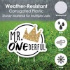 Big Dot of Happiness 1st Birthday Little Mr. Onederful - Yard Sign and Outdoor Lawn Decorations - Boy First Birthday Party Yard Signs - Set of 8 - 3 of 4