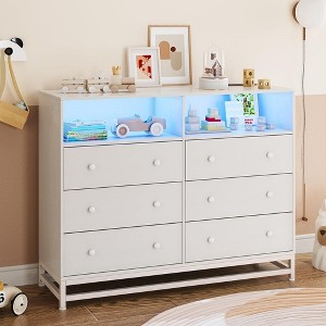 Wide Dresser for Bedroom with Charging Station - 1 of 4