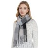 Anna-Kaci Women's Classic Plaid Fringe Scarf Soft Cashmere Feel Winter Checked Wrap Shawls - 2 of 4