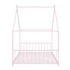 Twin Size House Bed, Metal Floor Bed Frame With Roof, House Shape Bed With Metal Slats Support For Teens Kids Boys Girls, No Box Spring Needed - 4 of 4
