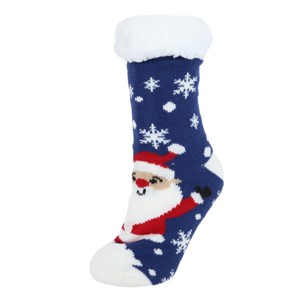 Gold Medal Women's Soft and Cozy Novelty High Pile Fleece Lined Slipper Socks - 1 of 3