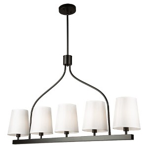 Artcraft Lighting Rhythm 5 - Light Island Pendant Light in  Black - 1 of 4