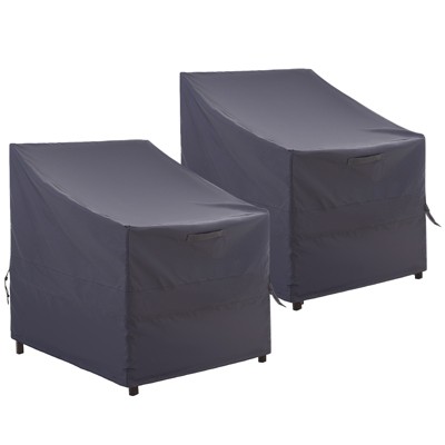 Maggift Plant Covers, Outdoor Swivel Lounge Chair Cover 2 Pack, Waterproof High Wind Resistant Anti-Fading, Gray 42"*43"*42"