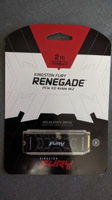 Kingston SFYRD/2000G Fury Renegade 2TB PCIe Gen 4.0 NVMe M.2 Internal  Gaming SSD, Up to 7300 MB/s