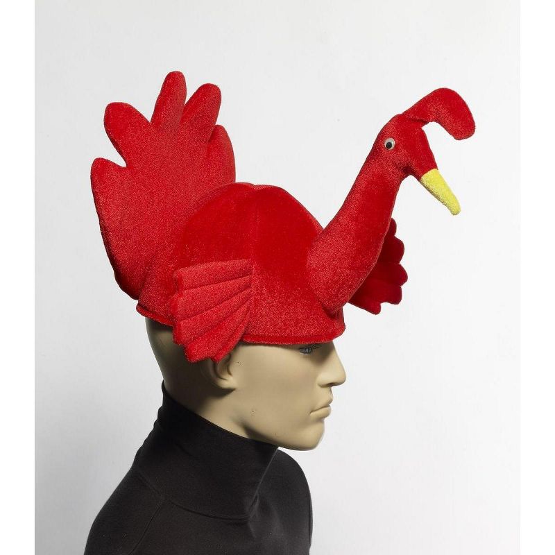 Forum Novelties Plush Red Turkey Costume Hat Adult, 2 of 3