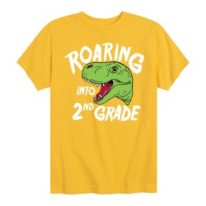Boys' - Instant Message - Roaring Into 2nd Grade Short Sleeve Graphic T-Shirt - 1 of 4