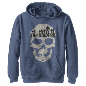 Boy's The Goonies Skull Map Logo Pull Over Hoodie - 1 of 4