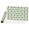 20 sq ft Multiple Trees Foil Christmas Wrapping Paper - image 3 of 4