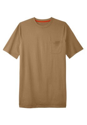 Boulder Creek by KingSize  Heavyweight Longer-Length Pocket Crewneck T-Shirt