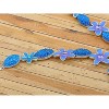 Anna-Kaci Women's Multicolor Floral Necklace and Earring Set with Crystal Accents, Gold Tone, Adjustable Chain, Elegant and Vibrant Design - Pearls - 4 of 4