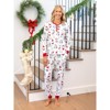 PATPAT Christmas Matching Family Pajamas Set Santa Claus and Dogs Print PJS with Christmas Socks White - 2 of 4