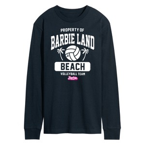 Men's - Barbie - Property of Barbie Land Beach Volleyball Long Sleeve Graphic T-Shirt - 1 of 3
