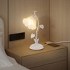 YIYIBYUS Flower Shape Table Lamp with White Acrylic Lampshade, Modern Bedside Lamp - 2 of 4
