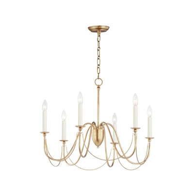 Maxim Lighting Plumette 6 - Light Chandelier in  Gold Leaf
