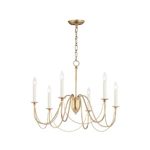 Maxim Lighting Plumette 6 - Light Chandelier in  Gold Leaf - 1 of 4