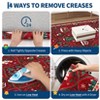 Christmas Area Rug, Xmas Theme Print Throw Carpet with Non Slip Backing, Low Pile Stain Resistant Floor Carpet for Living Room, Bedroom - 4 of 4
