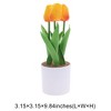 Unique Bargains Artificial Plants Tulip Plastic 3.15"x3.15"x9.84" 1 Pcs - 3 of 4