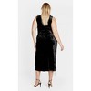 Women's Plus Size Mae Dress - black | CITY CHIC - 3 of 4