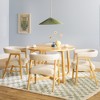 Saracina Home 5pc Round Dining Table Set with Solid Wood Chairs - 2 of 4