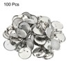 Unique Bargains Metal DIY Blankets Crafts Brooch Making Home Sewing Blank Trays Safety Pins 100 Pcs - 3 of 4