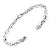 Pompeii3 Men's Designer Round Link 14k Gold (19gram) or Platinum (30gram) 5mm Bracelet 8.5" - 2 of 4