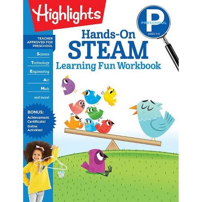Preschool Hands-On Steam Learning Fun Workbook - (Highlights Learning Fun Workbooks) (Paperback)