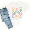 Simply Sage Market Checkered Flowers Short Sleeve Tee - 3 of 4
