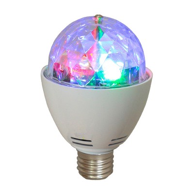 AudioPipe ZYB-13S Zebra Sound LED 5 Volt 1 Watt DC Motor Magic Color Changing Disco Light Bulb Party Light for Home, DJ, and Karaoke Entertainment