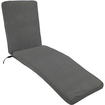 Sunnydaze Indoor/Outdoor Olefin Replacement Patio Chaise Lounge Chair Seat Cushion - 72" x 21"