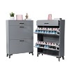 CAVINAS Shoe Organizer with 2 Flip Drawers,Freestanding Shoe Storage Cabinet for Hallway,Entryway - 4 of 4
