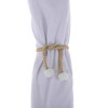 Unique Bargains Magnetic Buckle Small Faux Pearl Curtain Tie Polyester Rare Earth Magnet 2 Pcs - 4 of 4